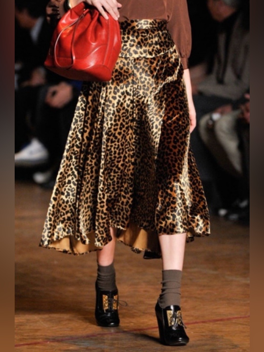 Marc by Marc Jacobs Leopard Print Midi Skirt, Aria Montgomery PLL